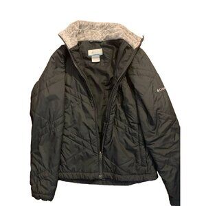 Columbia Black Full Zip Quilted Jacket  Size XSmall